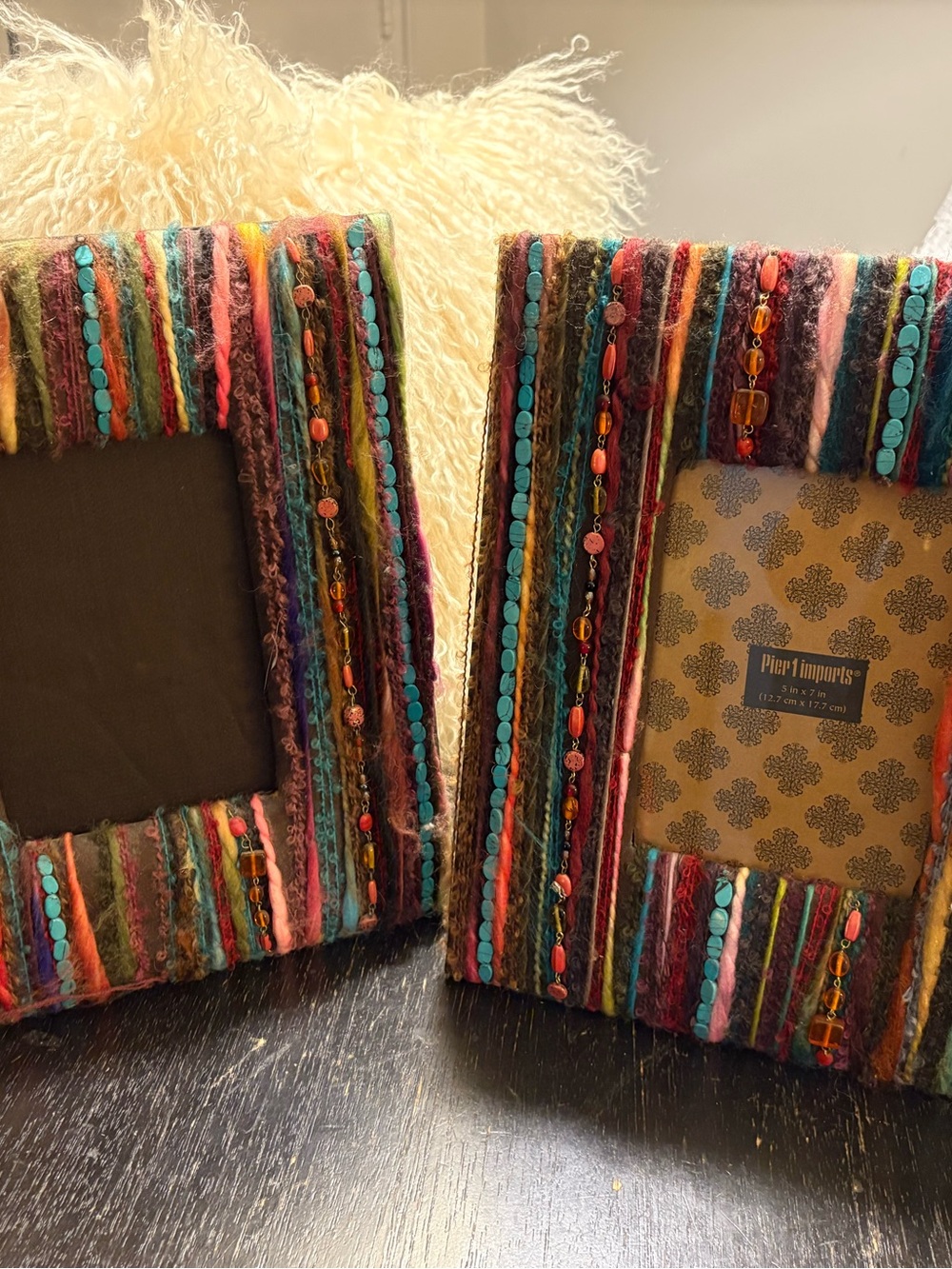 Pier 1 Imports - Two Decorative 5x7 Picture Frames
